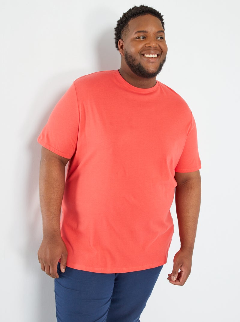 T-shirt van zuiver katoen rood - Kiabi