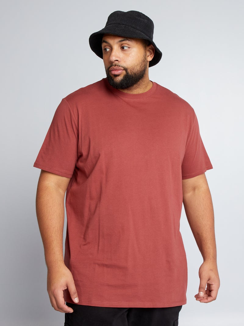 T-shirt van zuiver katoen ROOD - Kiabi