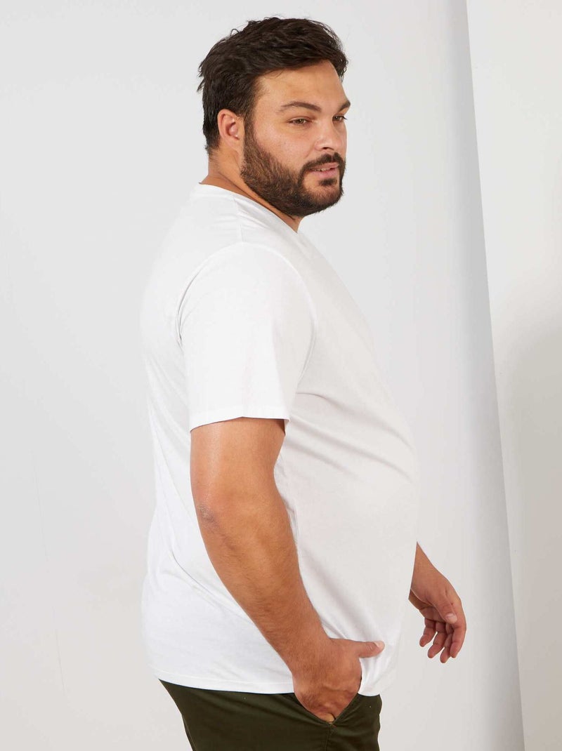 T-shirt van zuiver katoen wit - Kiabi