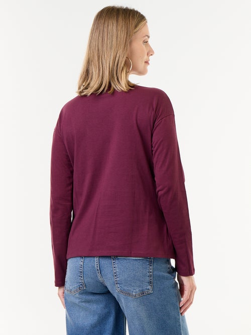 T-shirt voor borstvoeding met overslag - Kiabi
