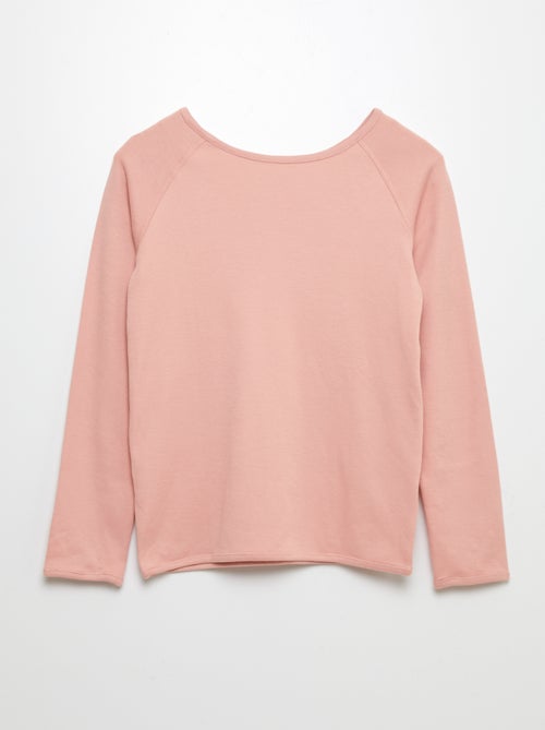 T-shirt zonder vaste voor- of achterkant met lange mouwen - gemakkelijk aan te trekken collectie - Kiabi