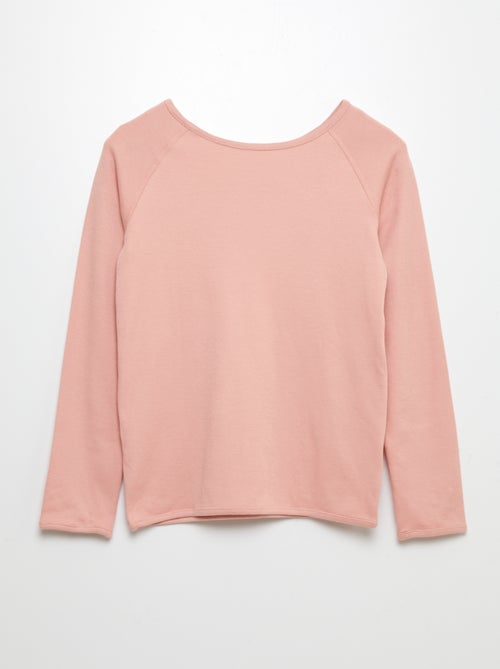 T-shirt zonder vaste voor- of achterkant met lange mouwen - gemakkelijk aan te trekken collectie - Kiabi