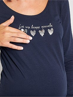 T-shirt zwangerschapsaankondiging 'Ecodesign' - Kiabi