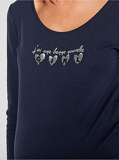 T-shirt zwangerschapsaankondiging 'Ecodesign' - Kiabi