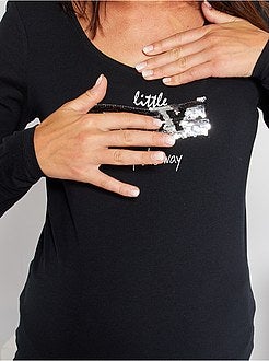 T-shirt zwangerschapsaankondiging 'Ecodesign' - Kiabi