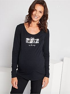 T-shirt zwangerschapsaankondiging 'Ecodesign' - Kiabi