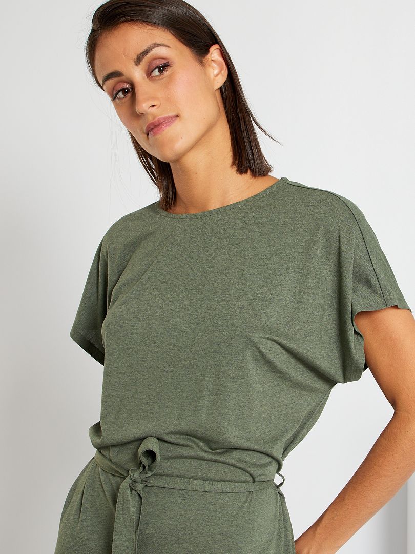 T shirt jurk online met riem