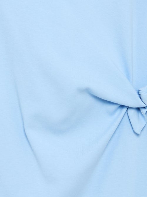 T-shirtjurk met knoop aan de zijkant - Kiabi