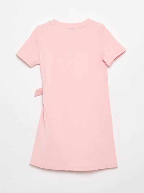 T-shirtjurk met knoop aan de zijkant - Kiabi