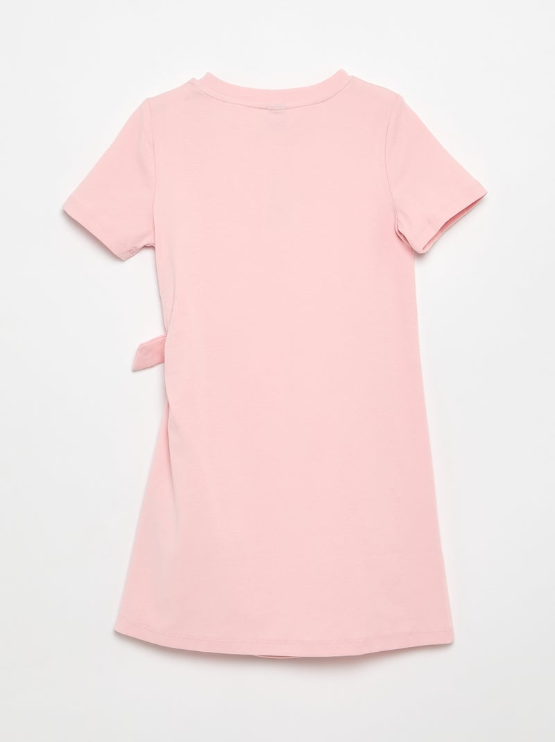 T-shirtjurk met knoop aan de zijkant Rose - Kiabi