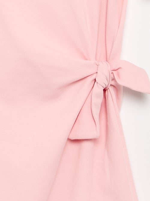 T-shirtjurk met knoop aan de zijkant - Kiabi