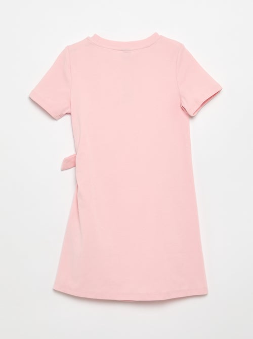 T-shirtjurk met knoop aan de zijkant - Kiabi