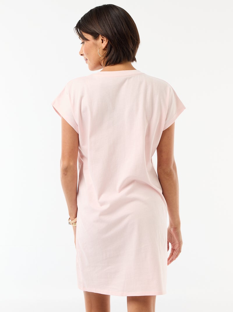 T-shirtjurk met korte mouwen Rose - Kiabi