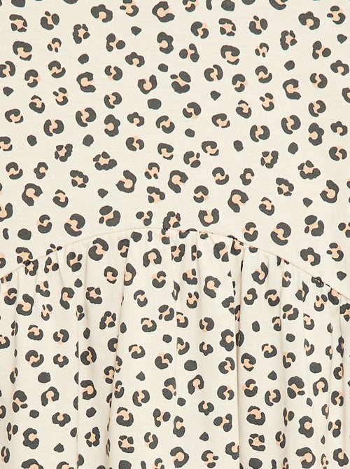 T-shirtjurk met luipaardprint - Kiabi