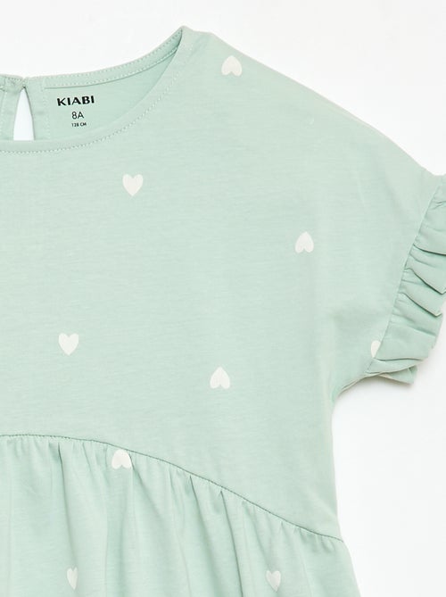 T-shirtjurk met luipaardprint - Kiabi