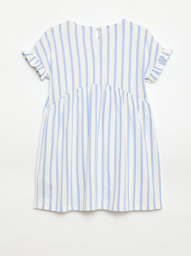 T-shirtjurk met luipaardprint Blauw - Kiabi