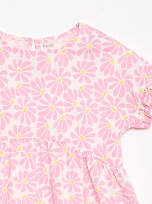 T-shirtjurk met luipaardprint - Kiabi