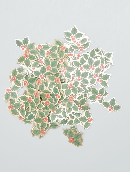 Tafelconfetti voor kerstmis - 'hulstblaadjes' - Kiabi