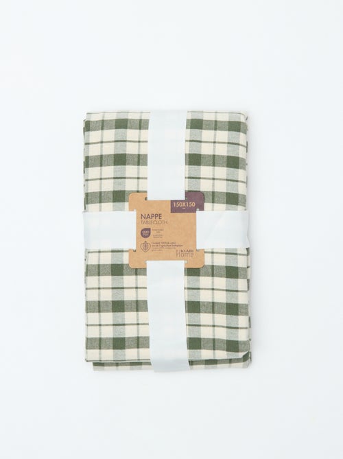 Tafelkleed met ruitjesprint (150x150 cm) - Kiabi Home - Kiabi