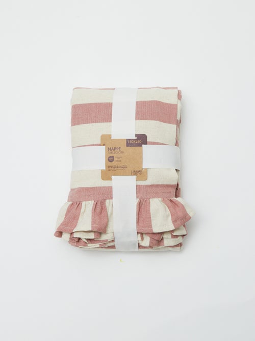 Tafelkleed met volant (150 x 250 cm) - Kiabi