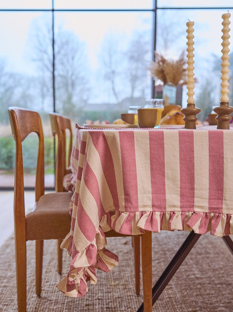 Tafelkleed met volant (150 x 250 cm) ROSE - Kiabi