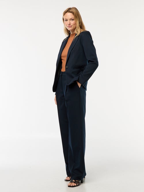 Tailored-fit broek met wijde snit - Kiabi