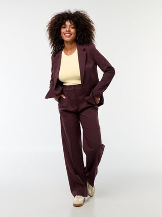 Tailored-fit broek met wijde snit