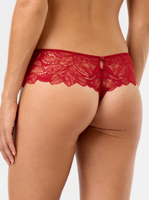 Tanga van kant met pailletten - Kiabi