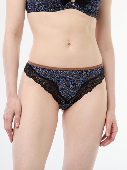 Tangaslip van microvezel met print - Kiabi