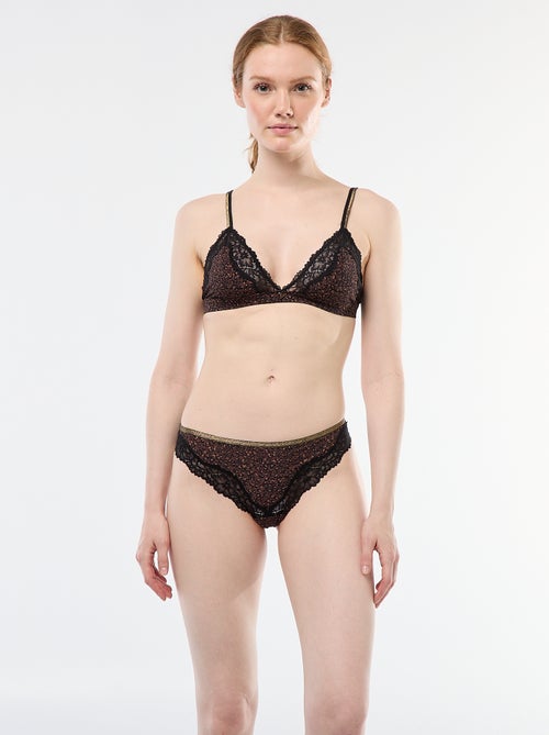 Tangaslip van microvezel met print - Kiabi