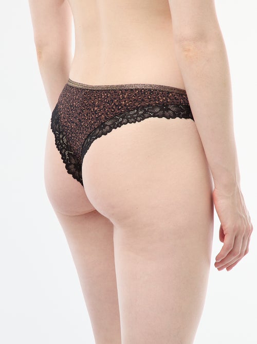 Tangaslip van microvezel met print - Kiabi