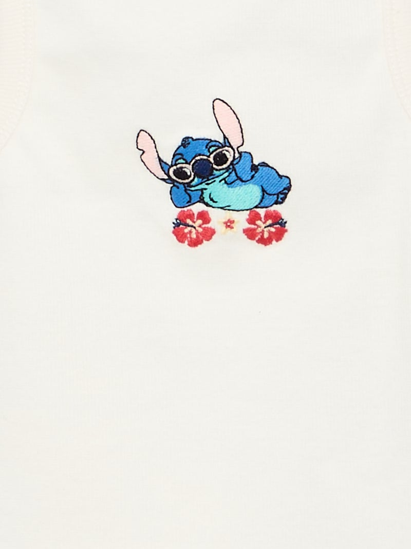 Tanktop 'Disney' 'Stitch' Wit - Kiabi