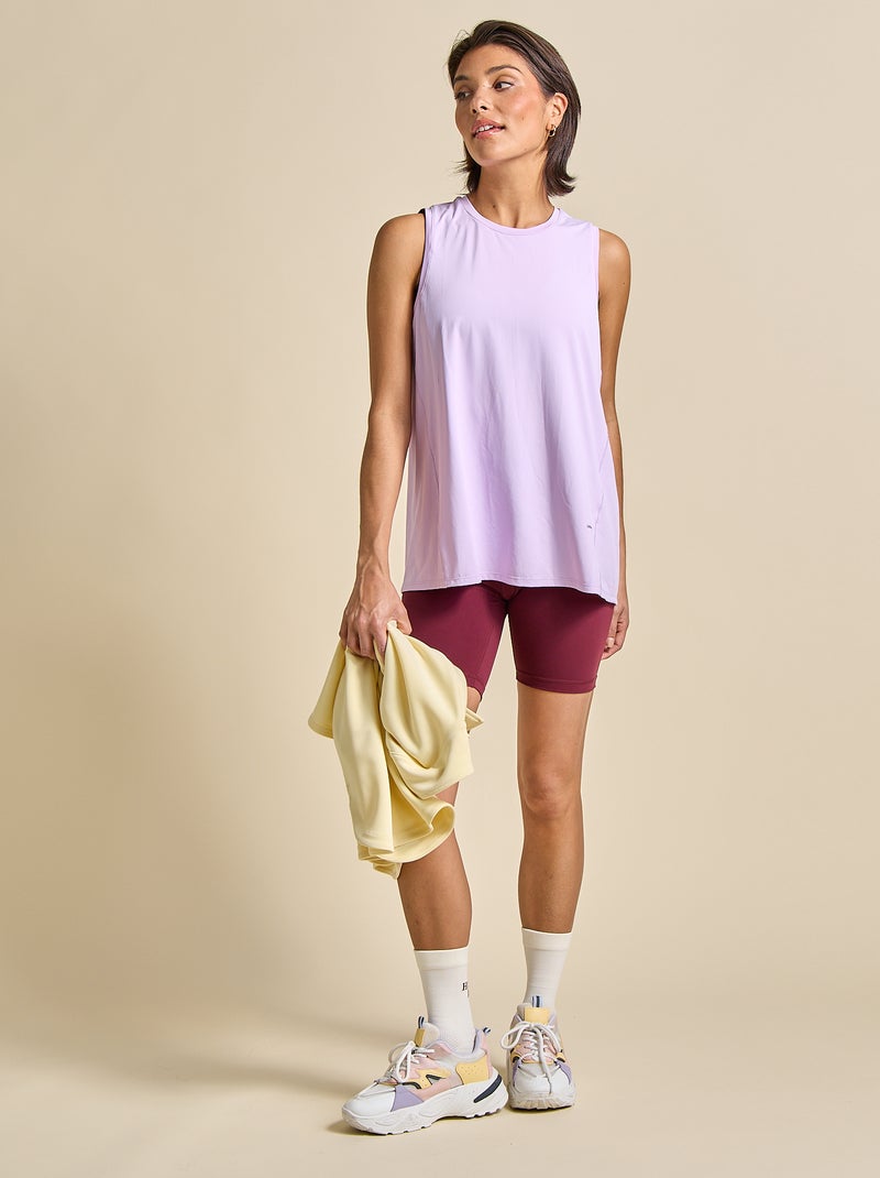 Tanktop met oversized armsgaten - (ekstract) Paars - Kiabi