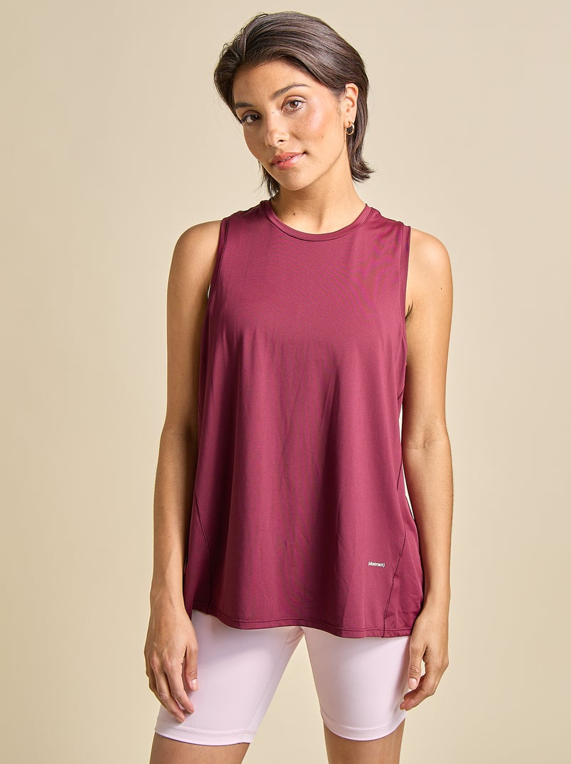 Tanktop met oversized armsgaten - (ekstract) Rood - Kiabi