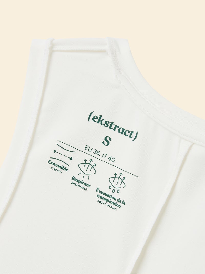 Tanktop met oversized armsgaten - (ekstract) Wit - Kiabi