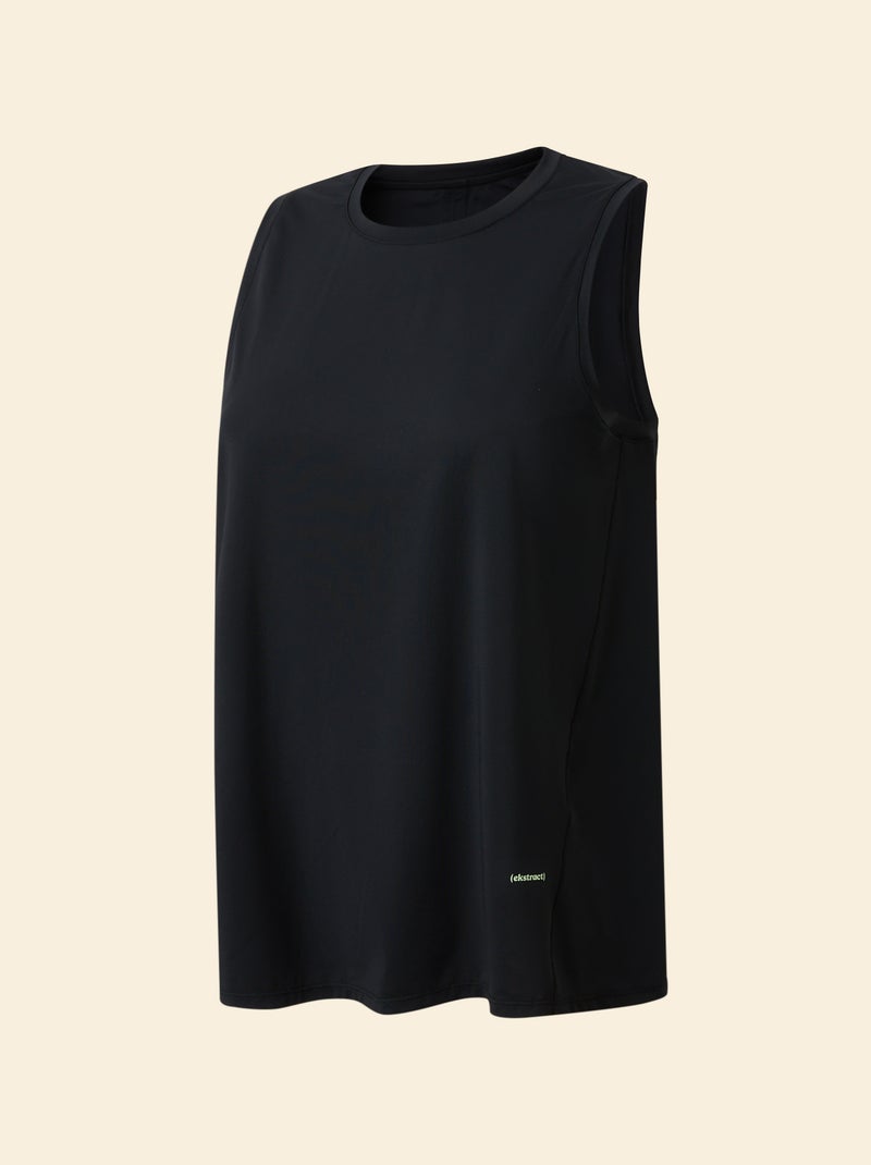 Tanktop met oversized armsgaten - (ekstract) Zwart - Kiabi