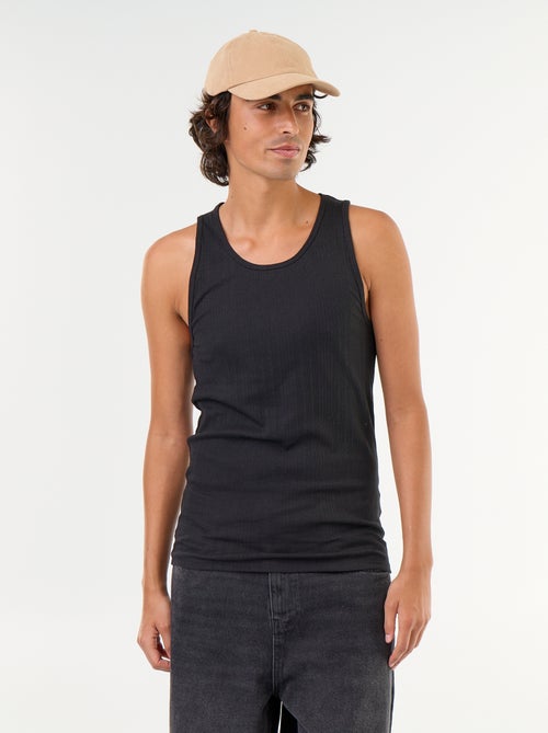 Tanktops van geribd jerseytricot - Kiabi