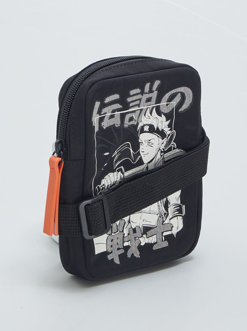 Tas in mangastijl ZWART - Kiabi