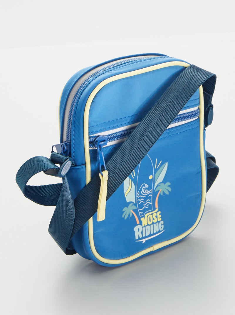 Tas met print BLAUW - Kiabi