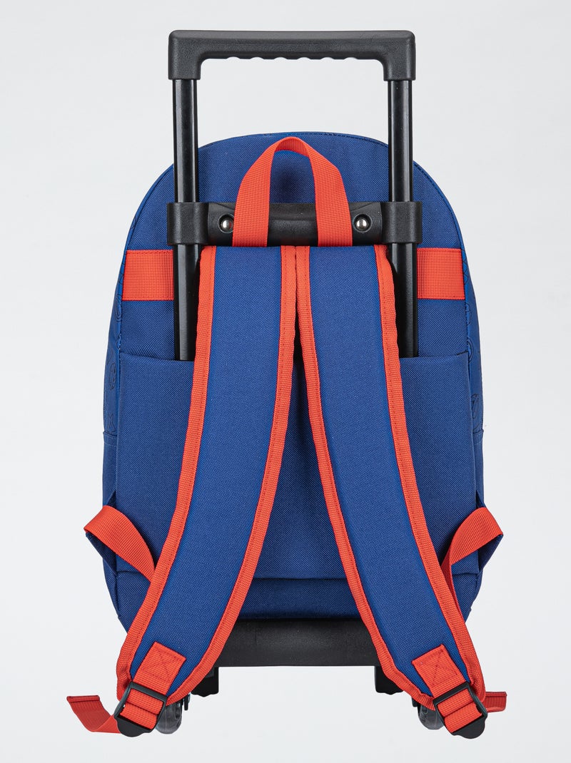 Tas met wieltjes en Mario-print BLAUW - Kiabi