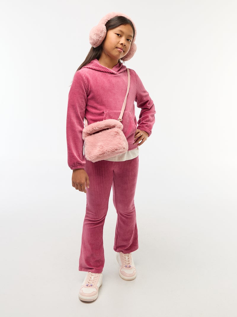 Tas van imitatiebont Rose - Kiabi