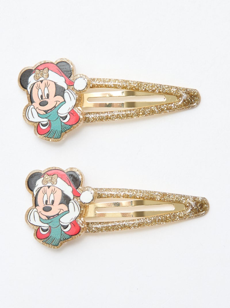 Tasje - Scrunchie + haarspeldje + haarborstel 'Disney' 'Minnie' Zwart - Kiabi