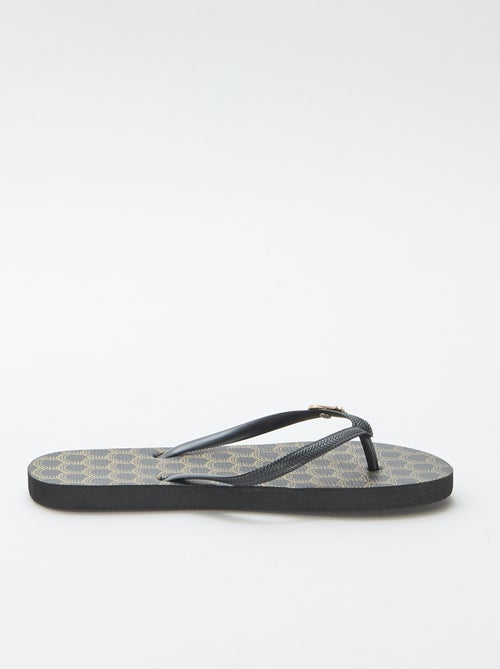 Teenslippers met geprinte zolen - Kiabi
