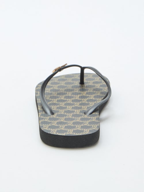 Teenslippers met geprinte zolen - Kiabi