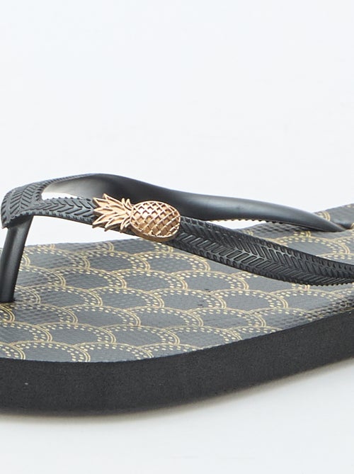 Teenslippers met geprinte zolen - Kiabi