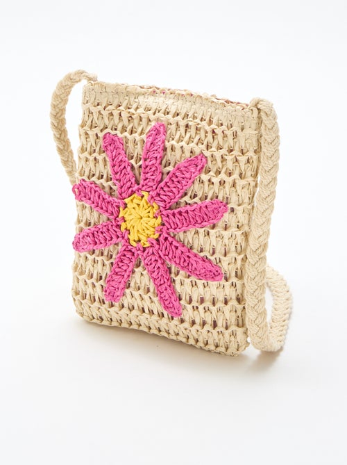 Telefoontasje van gevlochten materiaal - Kiabi