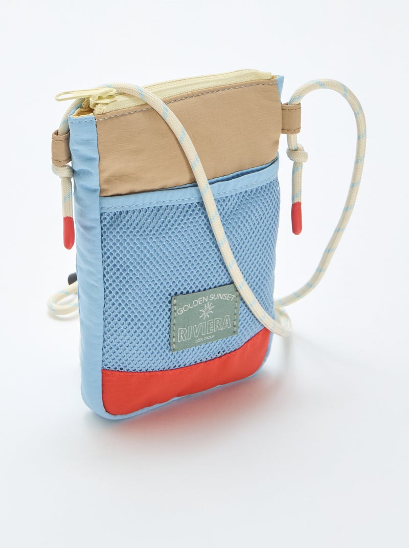 Telefoontasje van stof Blauw - Kiabi