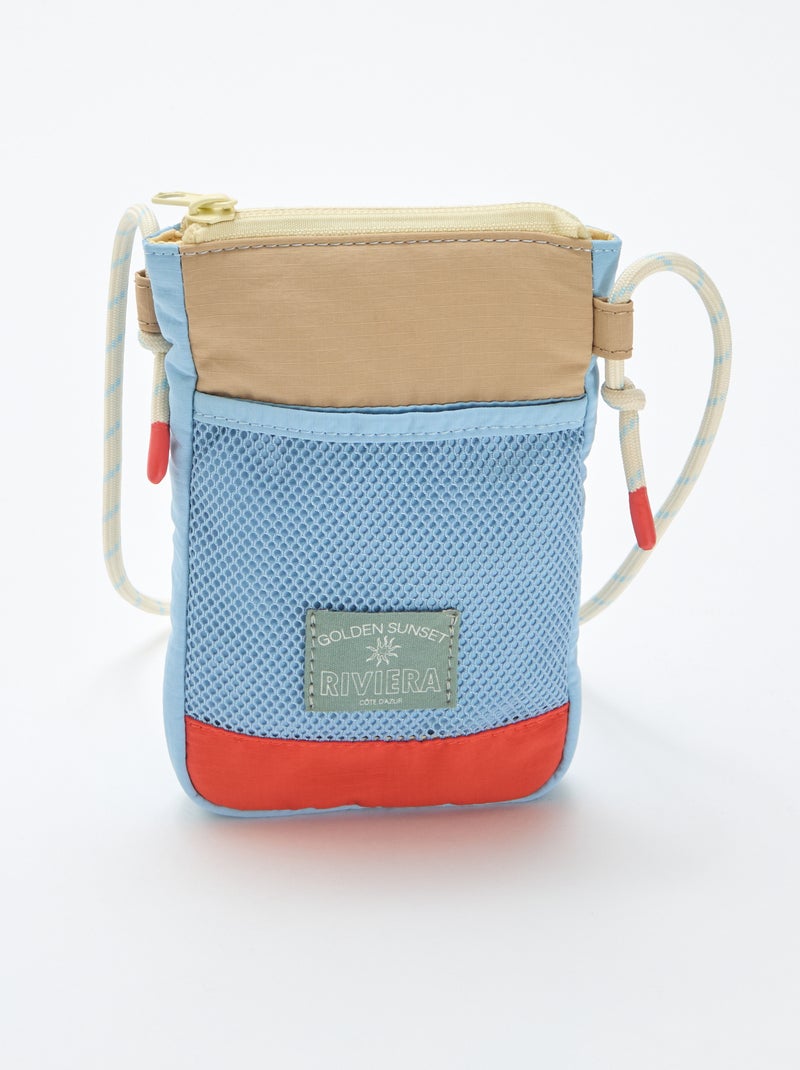 Telefoontasje van stof Blauw - Kiabi