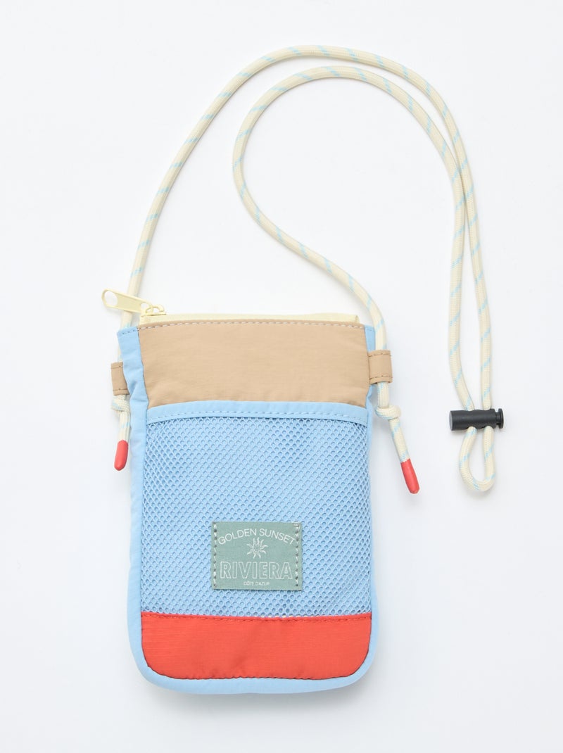 Telefoontasje van stof Blauw - Kiabi