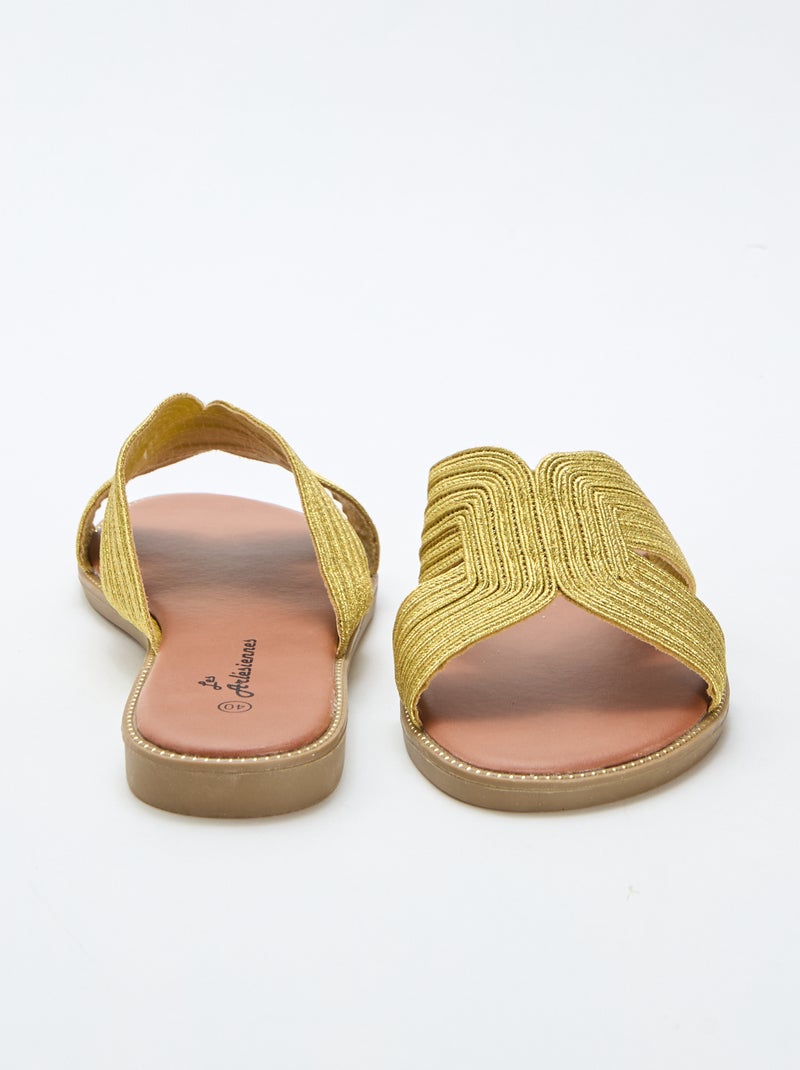 Textielen muiltjes Geel - Kiabi